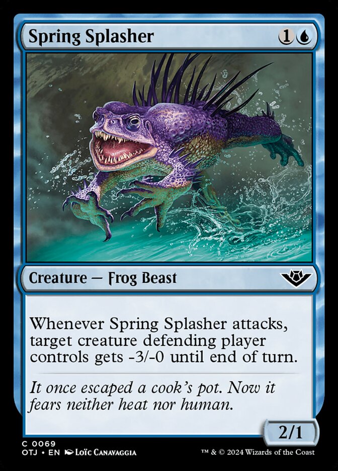 Spring Splasher (69) – Magic: The Gathering, Outlaws of Thunder Junction [Foil]