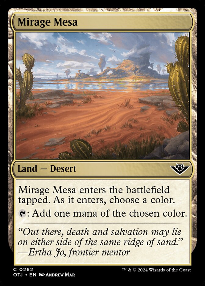 Mirage Mesa (262) – Magic: The Gathering, Outlaws of Thunder Junction [Foil]