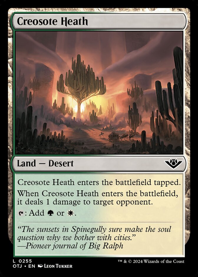 Creosote Heath (255) – Magic: The Gathering, Outlaws of Thunder Junction