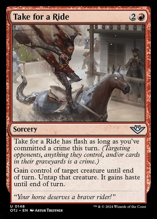 Take for a Ride (148) – Magic: The Gathering, Outlaws of Thunder Junction