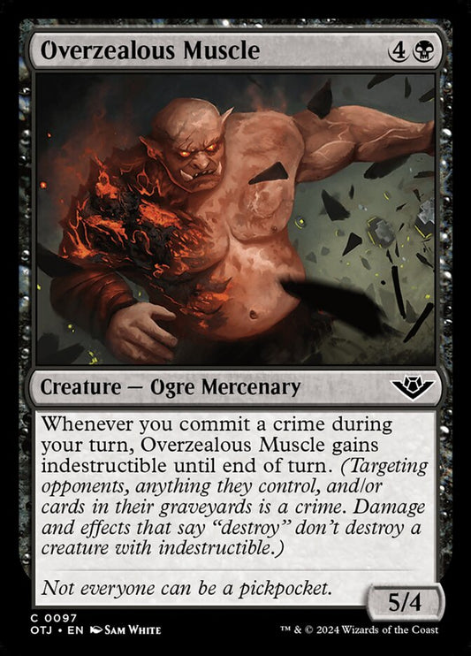 Overzealous Muscle (97) – Magic: The Gathering, Outlaws of Thunder Junction