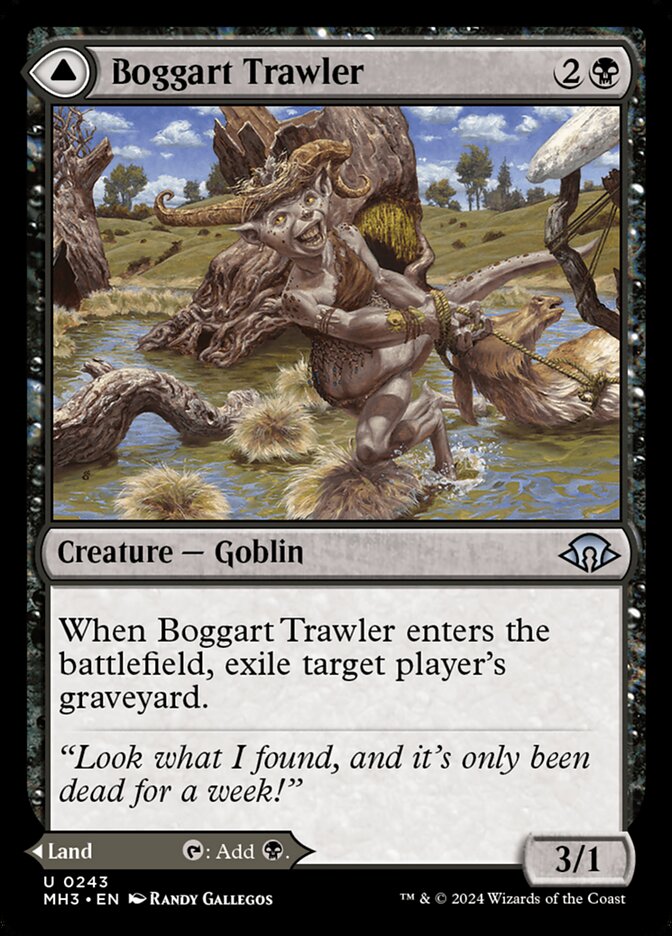 Boggart Trawler // Boggart Bog (243) – Magic: The Gathering, Modern Horizons 3