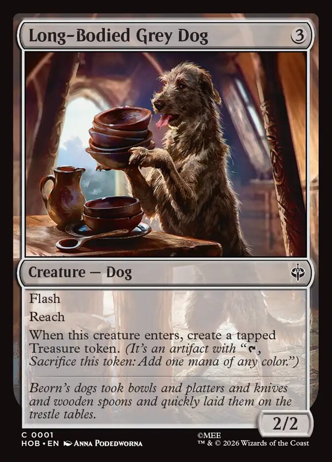 Long-Bodied Grey Dog (HOB-1) – MTG