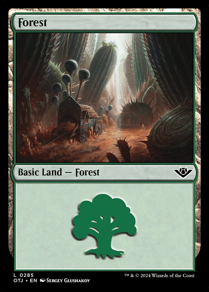 Forest (285) – Magic: The Gathering, Outlaws of Thunder Junction