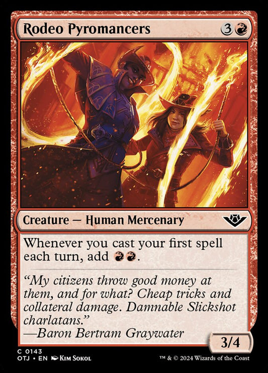 Rodeo Pyromancers (143) – Magic: The Gathering, Outlaws of Thunder Junction [Foil]