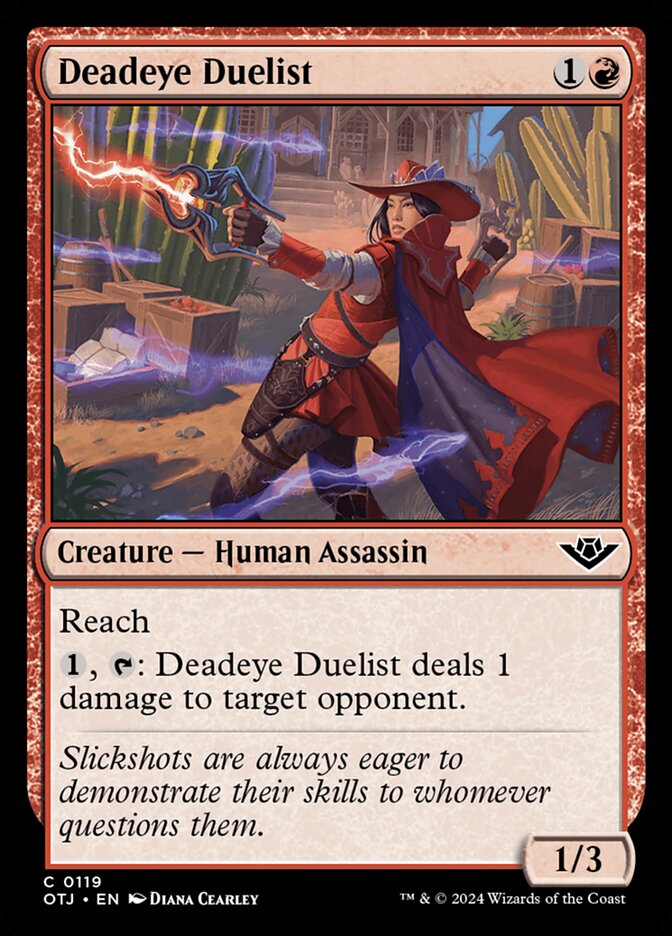 Deadeye Duelist (119) – Magic: The Gathering, Outlaws of Thunder Junction [Foil]