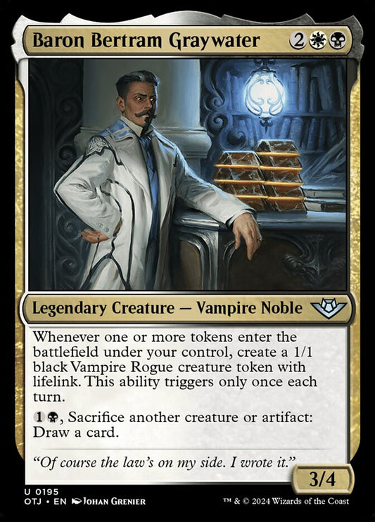 Baron Bertram Graywater (195) – Magic: The Gathering, Outlaws of Thunder Junction
