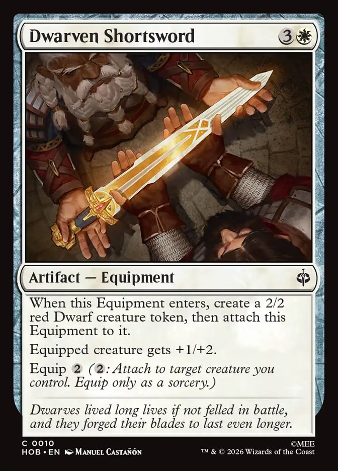 Dwarven Shortsword (HOB-10) – MTG [Foil]