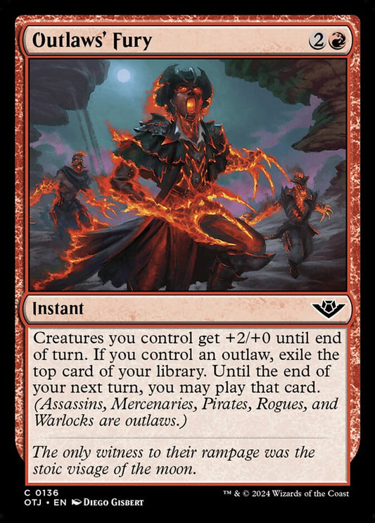 Outlaws' Fury (136) – Magic: The Gathering, Outlaws of Thunder Junction [Foil]