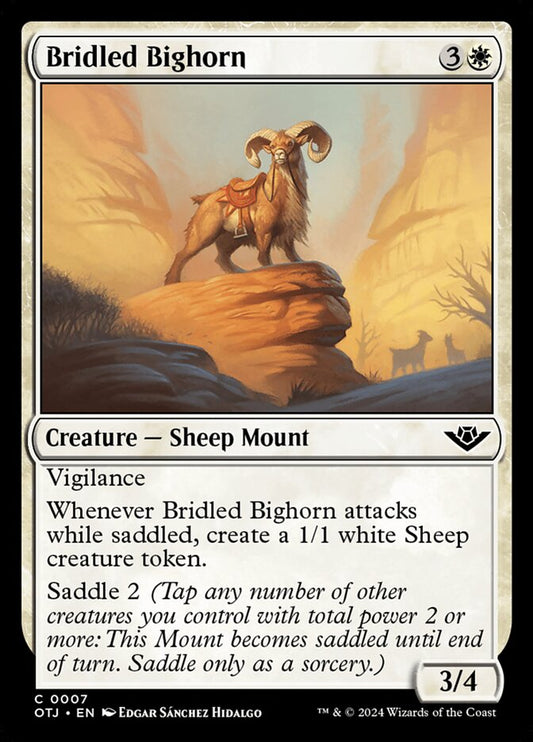 Bridled Bighorn (7) – Magic: The Gathering, Outlaws of Thunder Junction