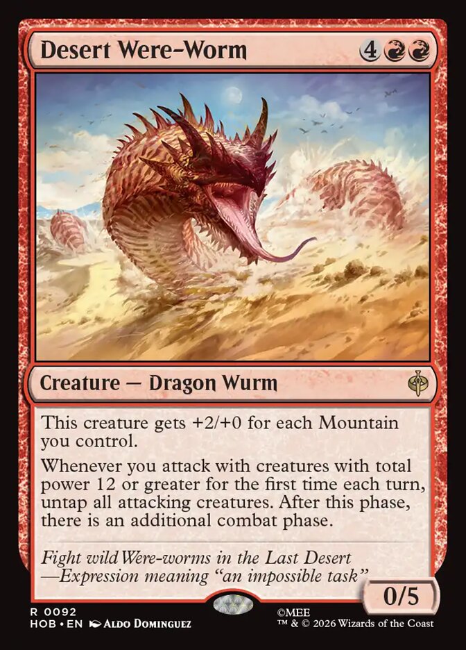 Desert Were-Worm (HOB-92) – MTG