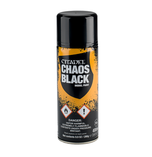 WARHAMMER COLOUR - CHAOS BLACK (400 ML) - SPRAY