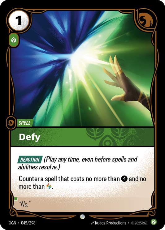 Defy (OGN-45) – Riftbound [Foil]