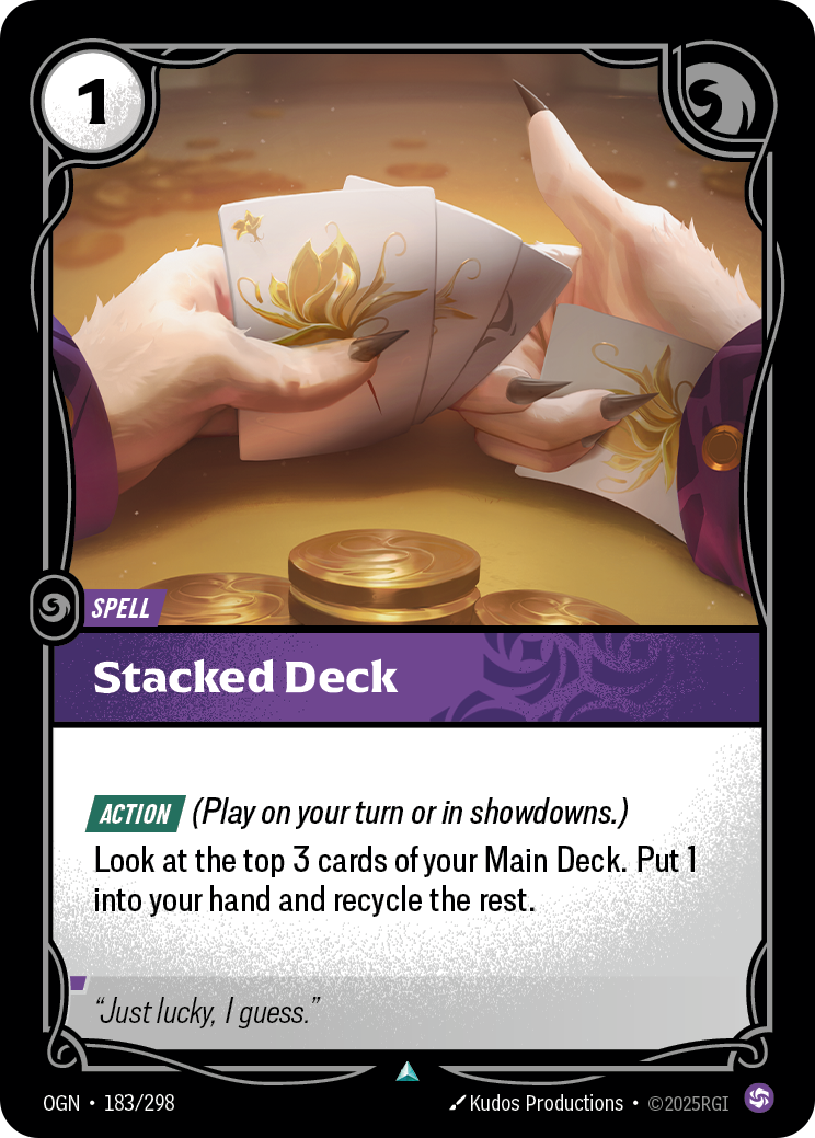 Stacked Deck (OGN-183) – Riftbound [Foil]