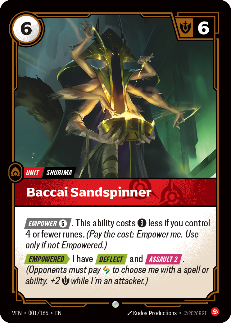 Baccai Sandspinner (VEN-1) – Riftbound [Foil]