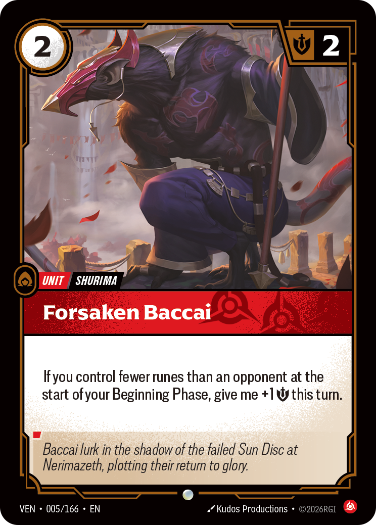 Forsaken Baccai (VEN-5) – Riftbound