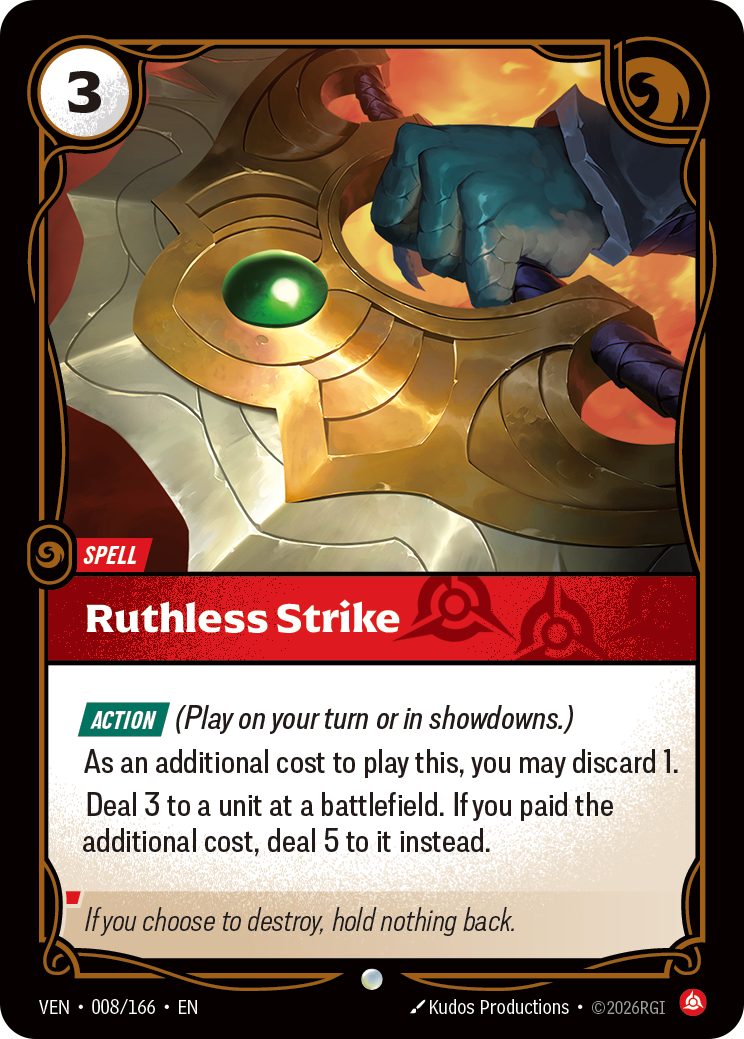 Ruthless Strike (VEN-8) – Riftbound