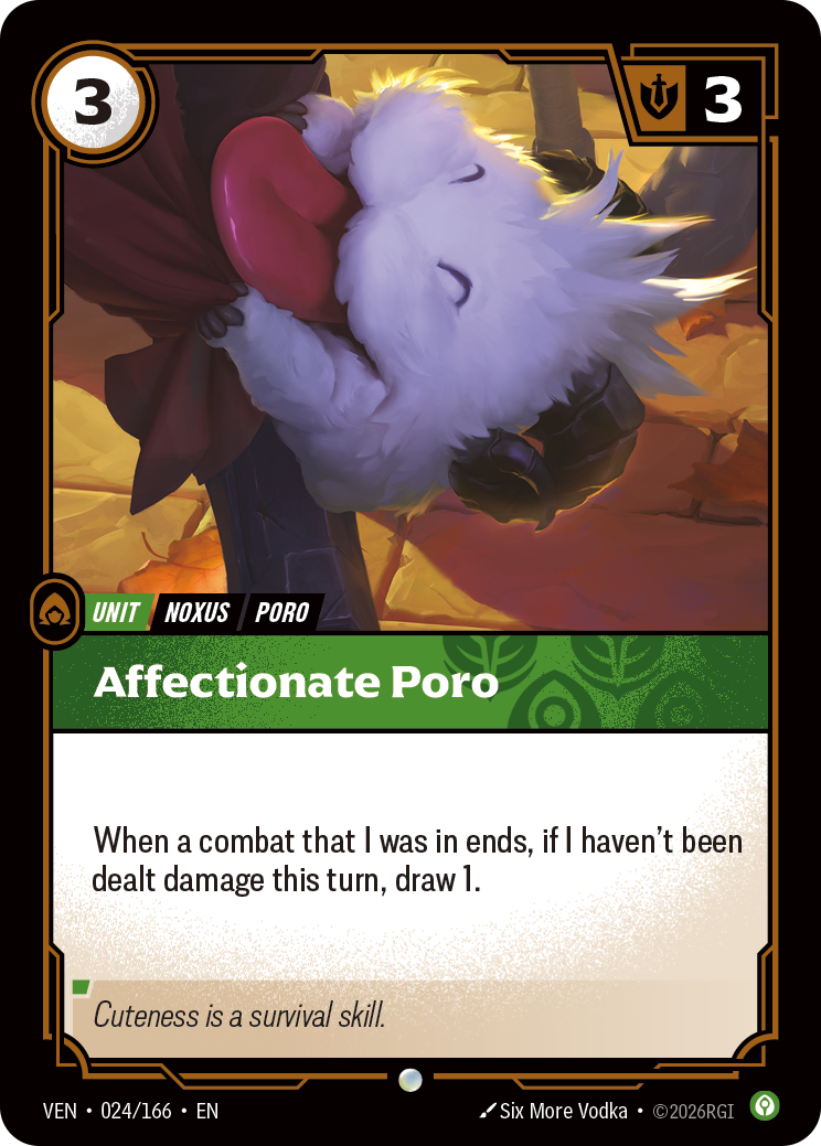 Affectionate Poro (VEN-24) – Riftbound [Foil]