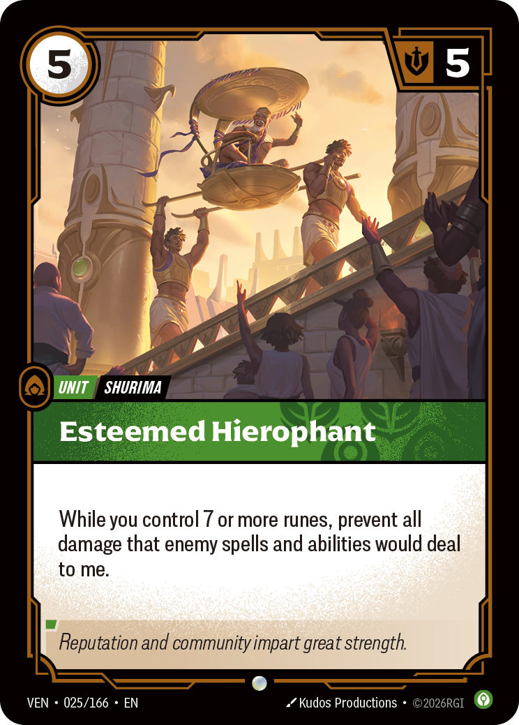 Esteemed Hierophant (VEN-25) – Riftbound [Foil]