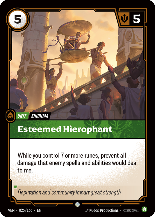 Esteemed Hierophant (VEN-25) – Riftbound [Foil]
