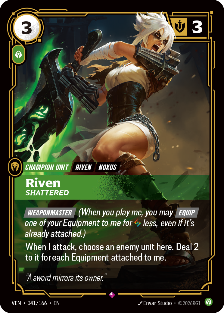 Riven, Shattered (VEN-41) – Riftbound [Foil]