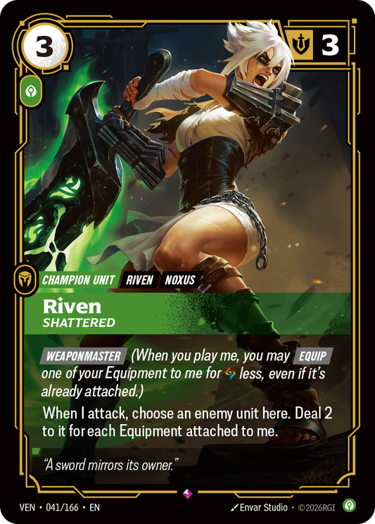 Riven, Shattered (VEN-41) – Riftbound [Foil]