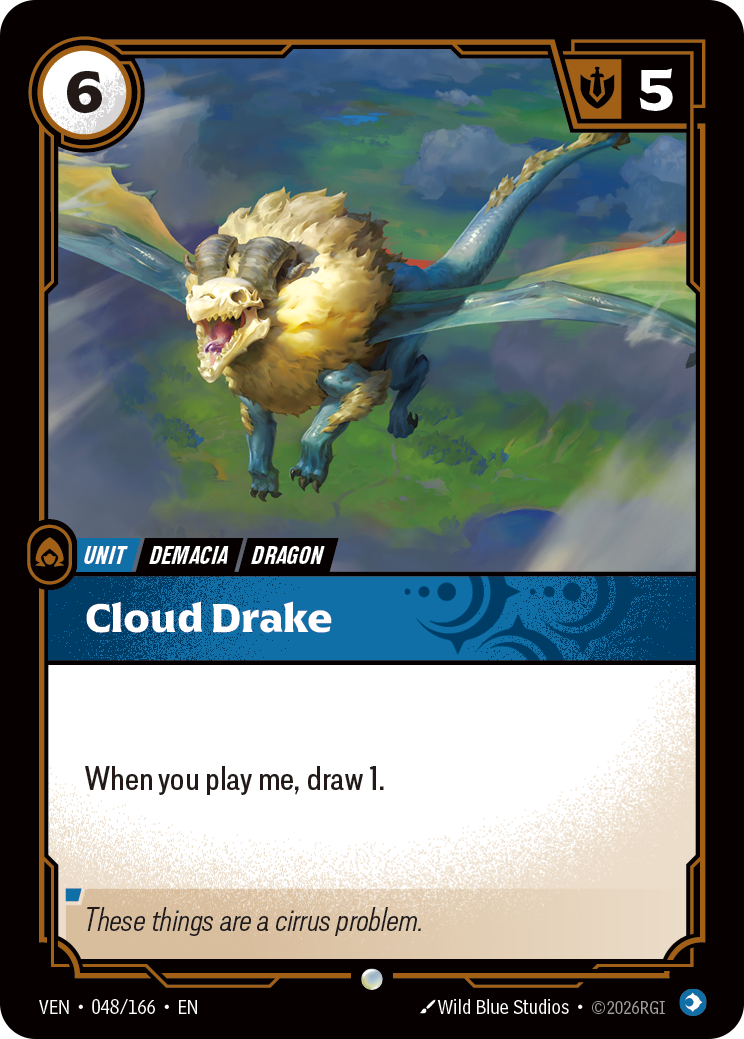 Cloud Drake (VEN-48) – Riftbound [Foil]