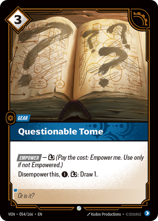 Questionable Tome (VEN-54) – Riftbound