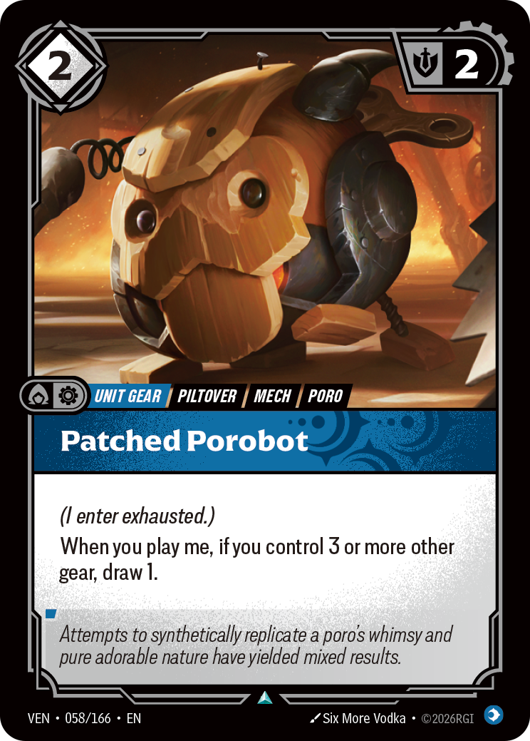 Patched Porobot (VEN-58) – Riftbound