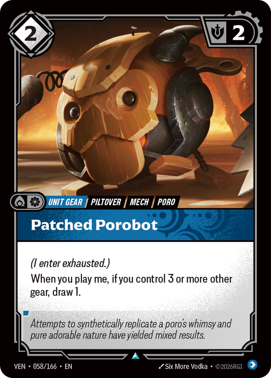 Patched Porobot (VEN-58) – Riftbound