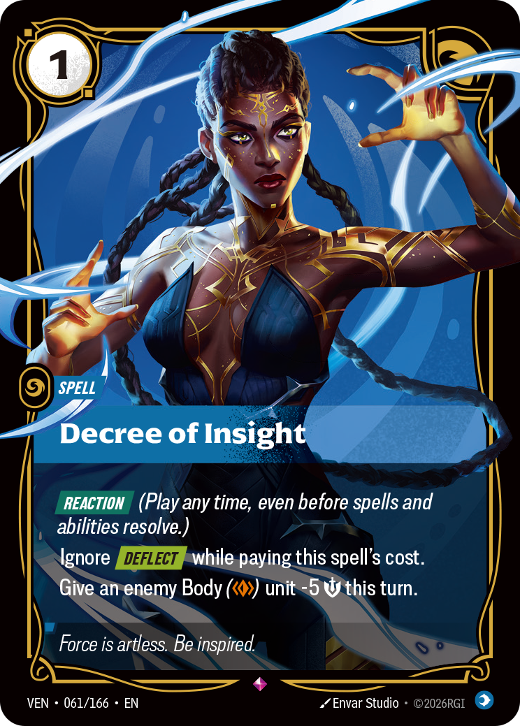 Decree of Insight (VEN-61) – Riftbound [Foil]