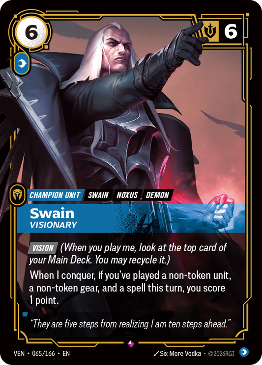 Swain, Visionary (VEN-65) – Riftbound [Foil]