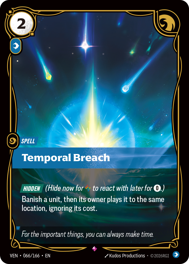 Temporal Breach (VEN-66) – Riftbound [Foil]