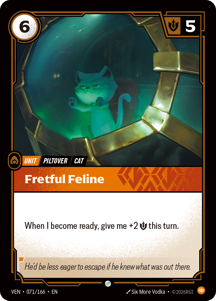 Fretful Feline (VEN-71) – Riftbound