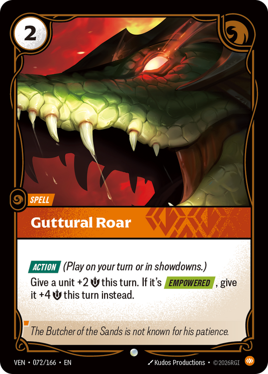 Guttural Roar (VEN-72) – Riftbound