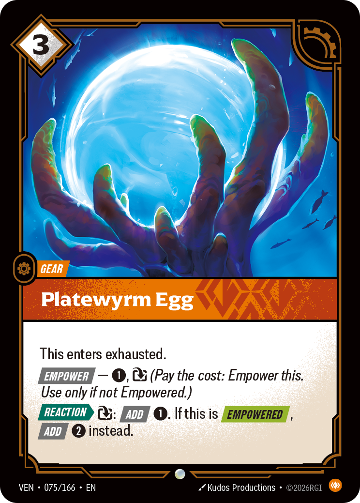Platewyrm Egg (VEN-75) – Riftbound [Foil]