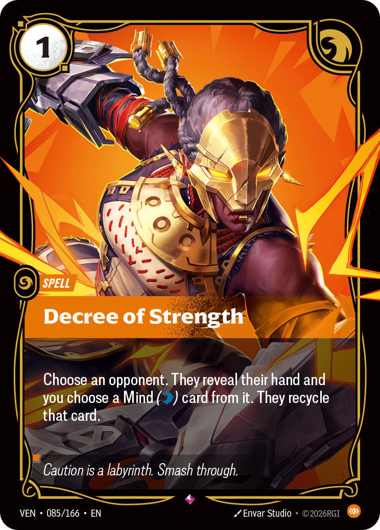 Decree of Strength (VEN-85) – Riftbound [Foil]
