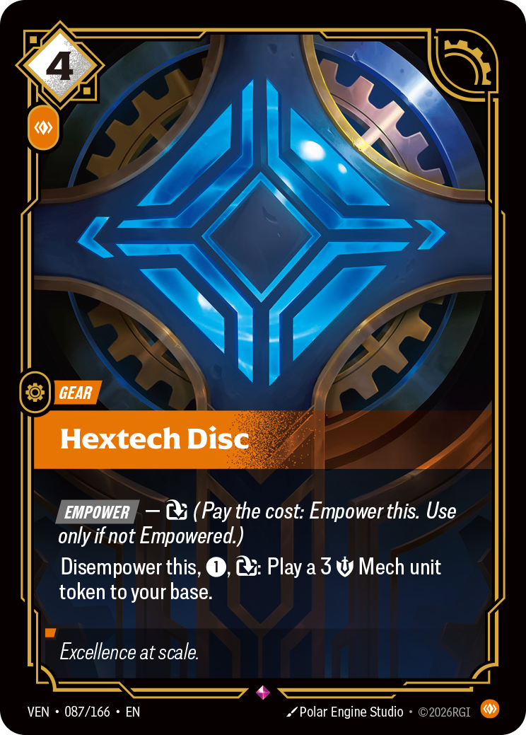 Hextech Disc (VEN-87) – Riftbound [Foil]