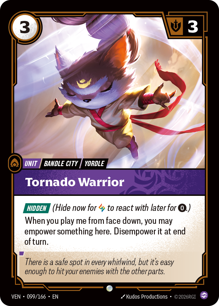 Tornado Warrior (VEN-99) – Riftbound