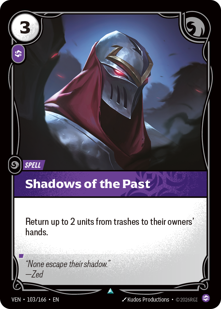 Shadows of the Past (VEN-103) – Riftbound [Foil]
