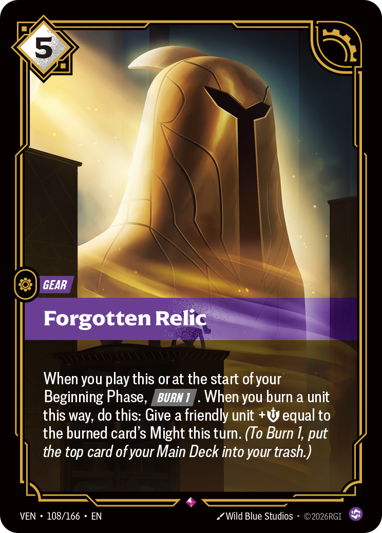 Forgotten Relic (VEN-108) – Riftbound [Foil]
