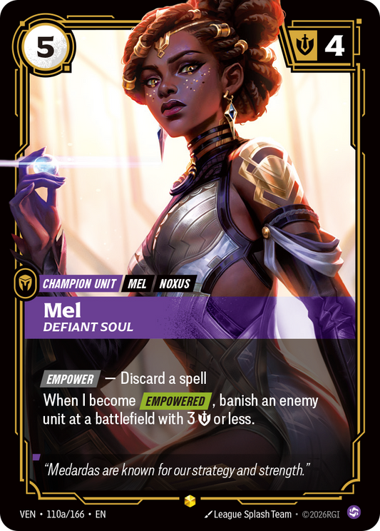 Mel, Defiant Soul (VEN-110) – Riftbound [Foil]