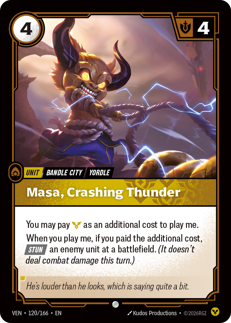 Masa, Crashing Thunder (VEN-120) – Riftbound