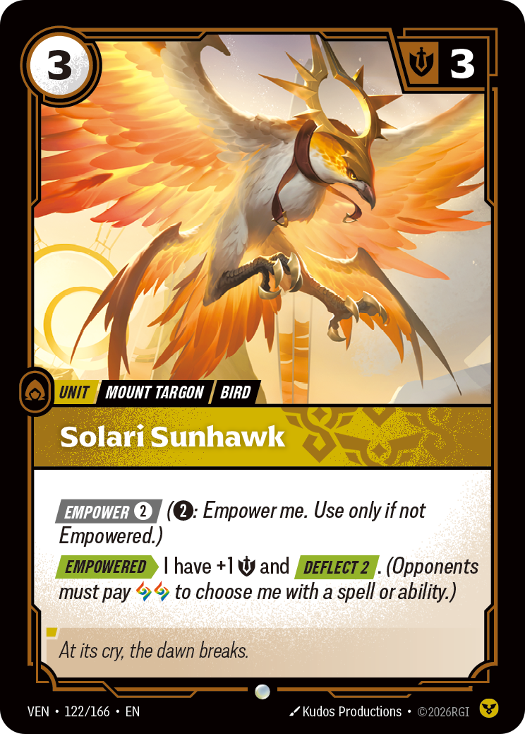 Solari Sunhawk (VEN-122) – Riftbound