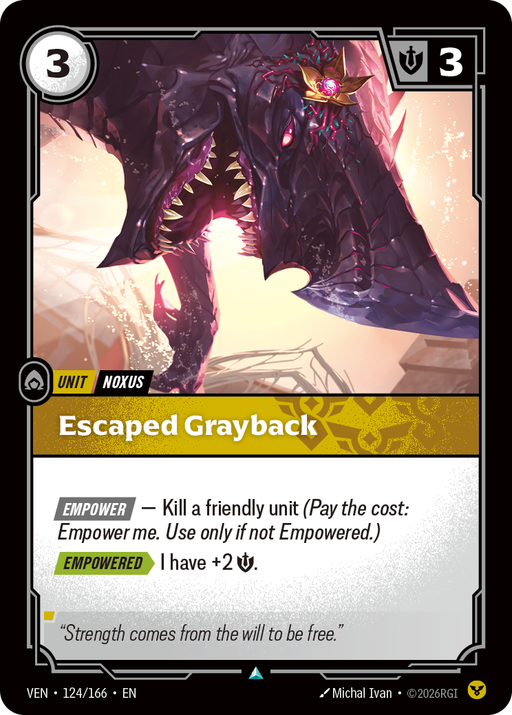 Escaped Grayback (VEN-124) – Riftbound