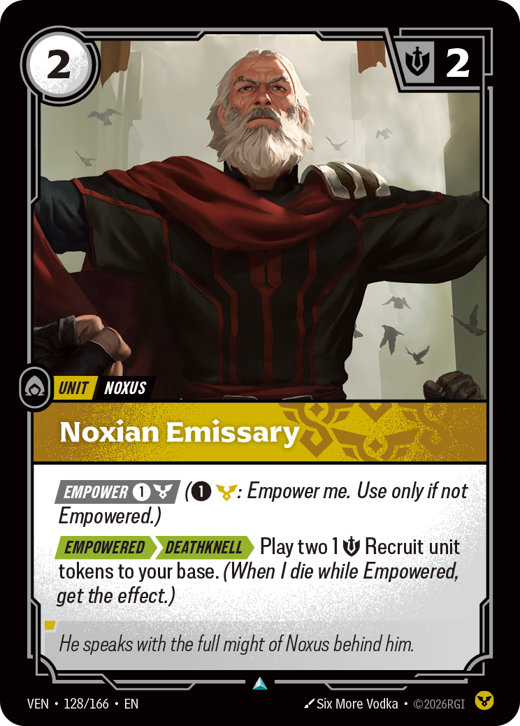 Noxian Emissary (VEN-128) – Riftbound