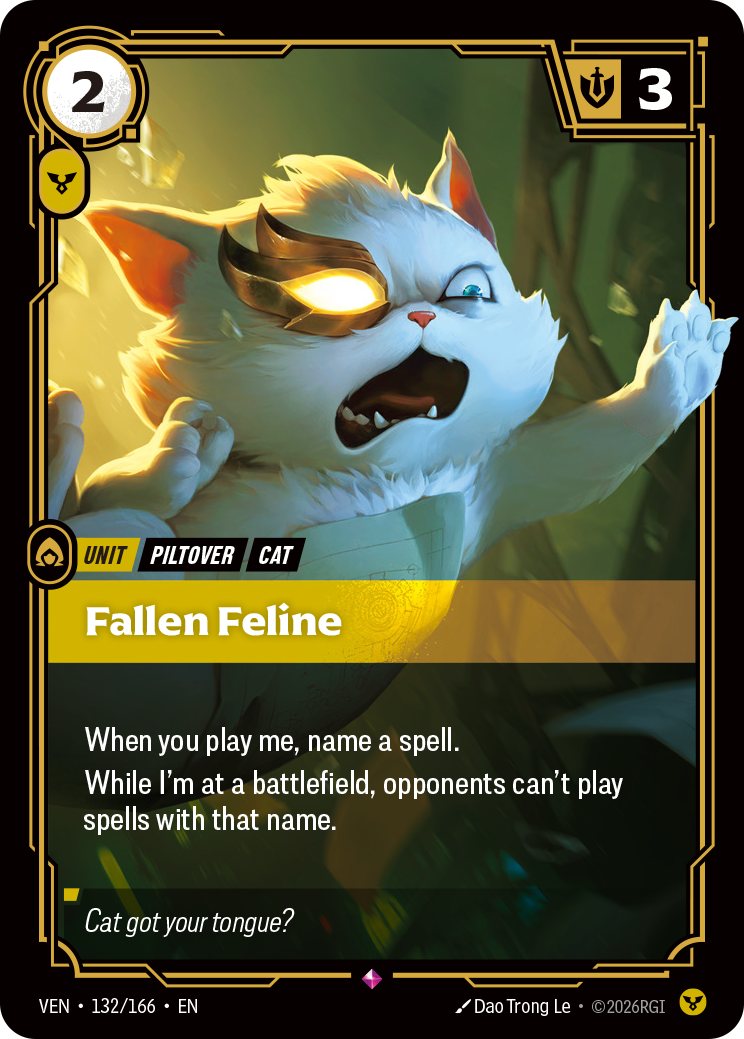 Fallen Feline (VEN-132) – Riftbound [Foil]