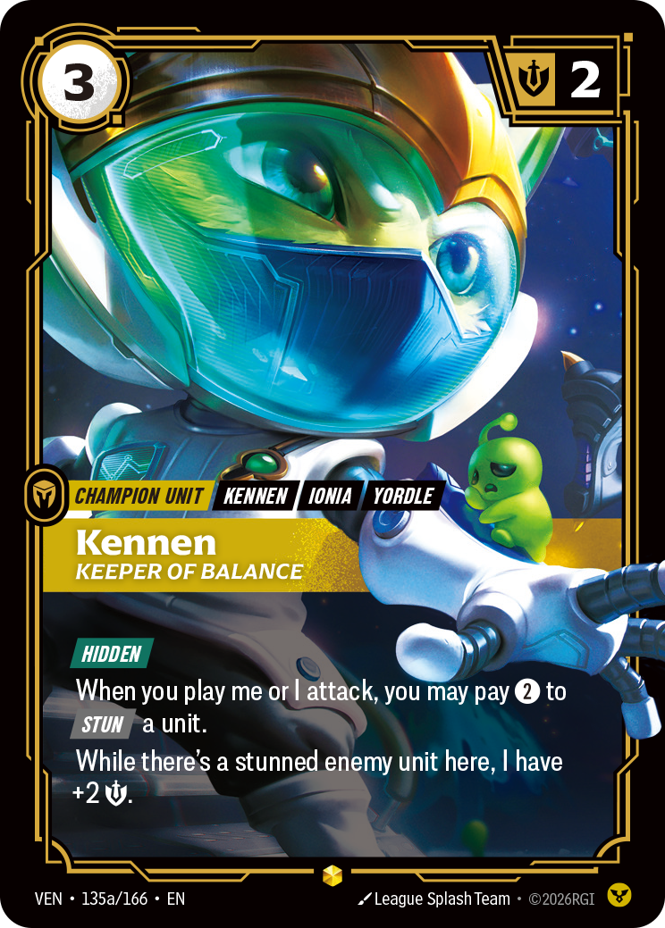 Kennen, Keeper of Balance (VEN-135) – Riftbound [Foil]