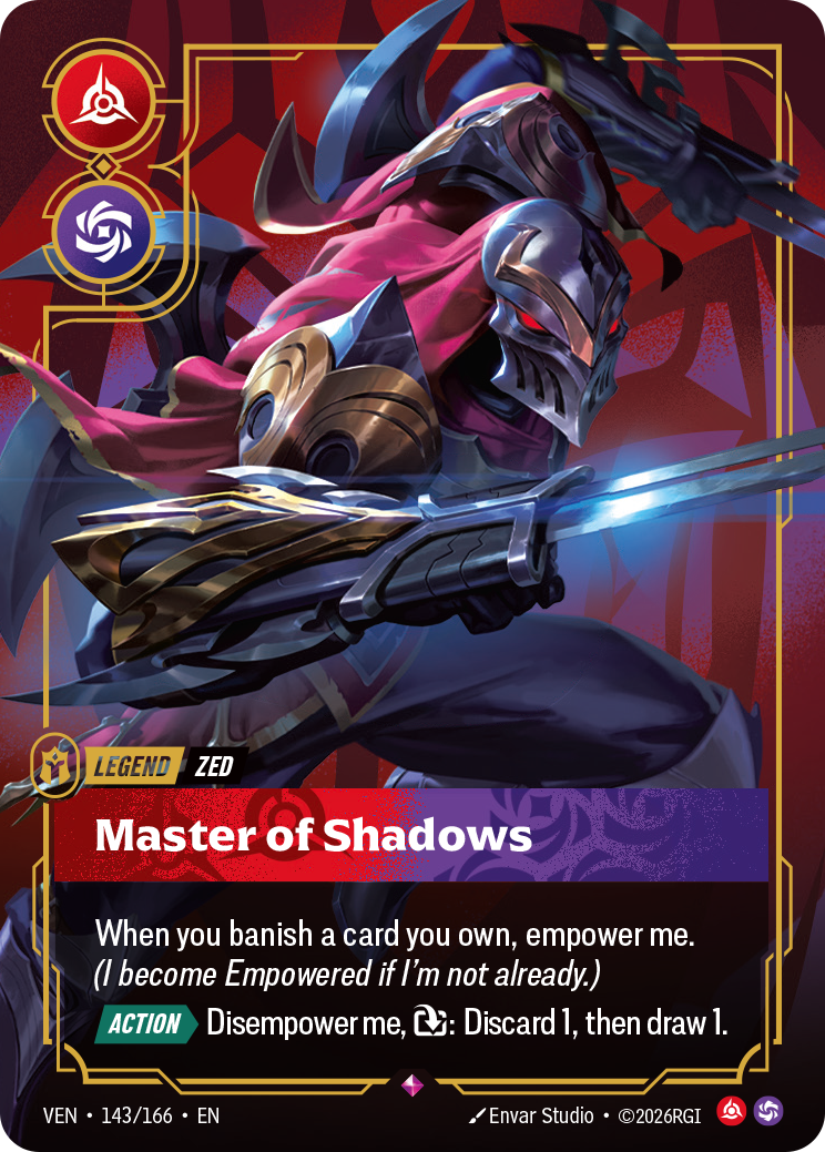 Master of Shadows (VEN-143) – Riftbound [Foil]