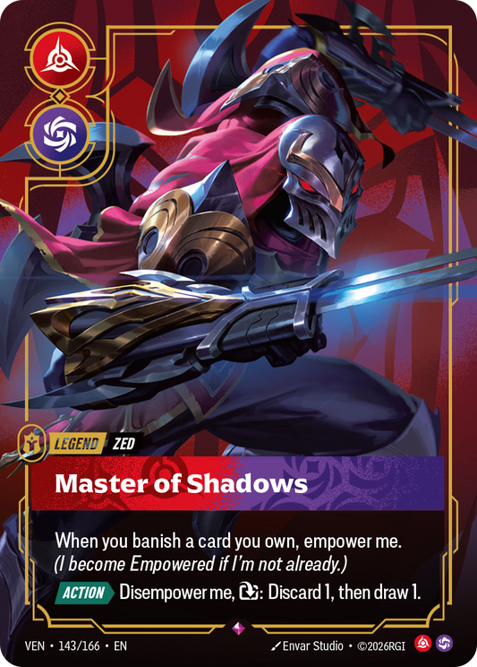 Master of Shadows (VEN-143) – Riftbound [Foil]
